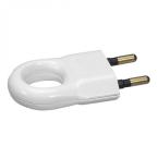  FICHE 2P 6A ANNEAU PLAST BLANC 