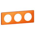  PLAQUE METAL 3P ORANGE SNAKE 