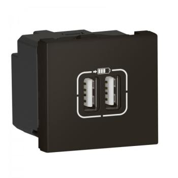  2USB AA 3A 2MOD COMPO NOIR 
