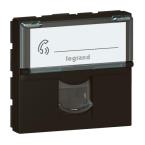  RJ45 CAT6STP 2MOD COMPO NOIR 