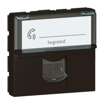  RJ45 CAT6STP 2MOD COMPO NOIR 