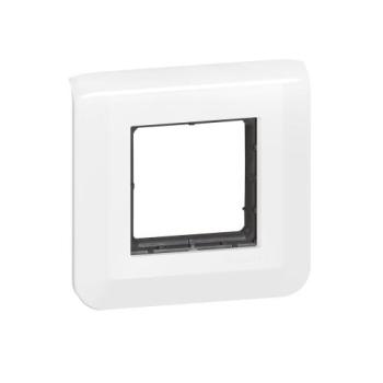 SUPPORT V+PLAQUE 2 MOD BLANC 