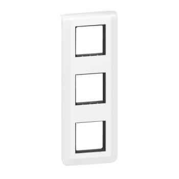  SUPPORT+PLAQUE 3X2MOD V BLANC 