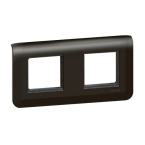  SUPPORT+PLAQUE 2X2MOD H NOIR 