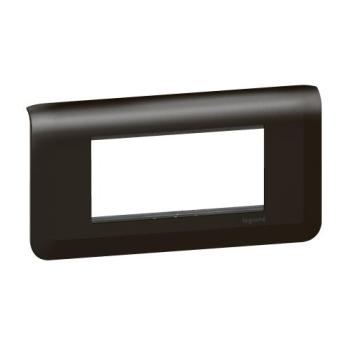  SUPPORT+PLAQUE 4 MOD H NOIR 