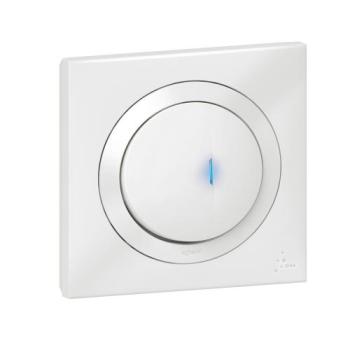  POUSSOIR LUM IP44 BLANC 
