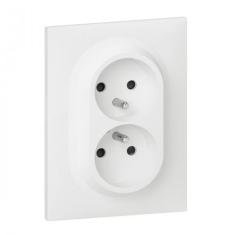  PRISE 2X2P+T 1POSTE  BLANC 