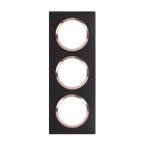  PLAQUE 3P NOIR VELOURS CUIVRE 