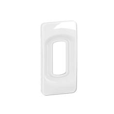  PLAQUE 1 MODULE BLANC EMAILLE 