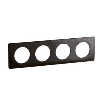  PLAQUE 4 POSTES NOIR METEORE 