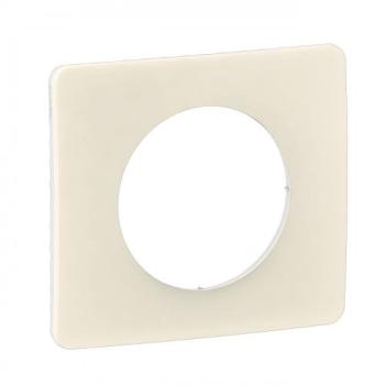  PLAQUE 1 POSTE BLANC AMANDE 