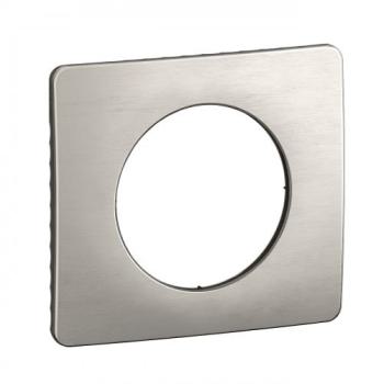  PLAQUE 1 POSTE ALU SATINE 