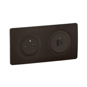  KIT 2P+T SURF FB+USB A+C NOIR 