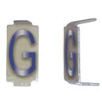  LOT 25 LETTRES G 6*11 ALU 