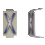  LOT 25 LETTRES X 6*11 ALU 