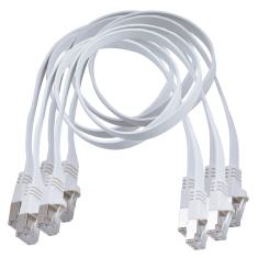  5 CORDONS PLATS RJ45 FTP 0.5 m 