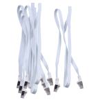  5 CORDONS PLATS RJ45 FTP 1 m 