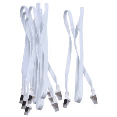  5 CORDONS PLATS RJ45 FTP 1 m 
