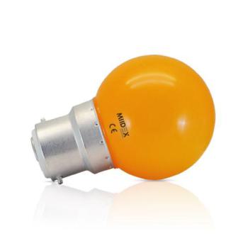  LED 1W BULB B22 ORANGE BOITE 