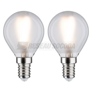  AMP E14 Fil sphér 3W x2 250lm 