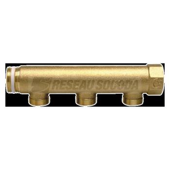  Collecteur 1"- 3 sorties 3/4" 