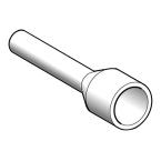  Embout moyen 1,5mm noir DIN 