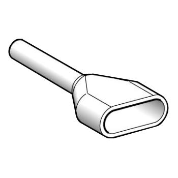  Embout D moyen 0,5mm blanc NF 