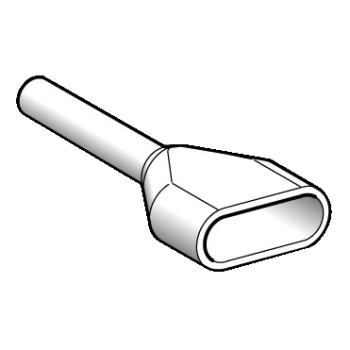  Embout D moyen 0,5mm� blanc NF 