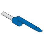 Embout E moyen 2,5mm bleu DIN 
