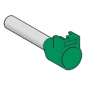  Embout E moyen 6mm vert NF 