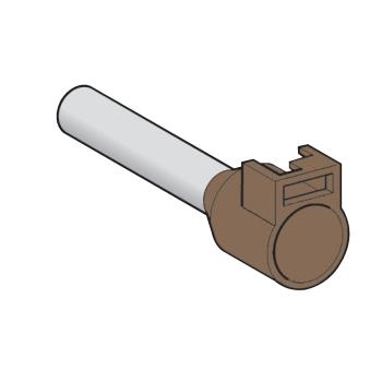  Embout E moyen 10mm brun NF 