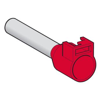  Embout E moyen 35mm rouge DIN 