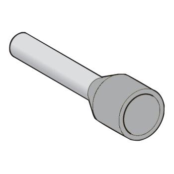  Embout moyen 4mm gris DIN 