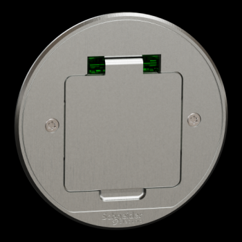  Prise sol equip ronde m�tal 