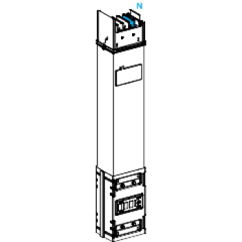  col. mont. 630A 0.8m 1 d�riv. 