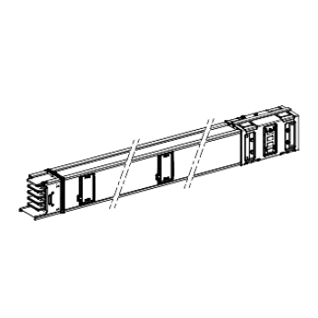  tron�. droit 630A 1.5m 4 sort. 