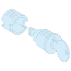  Barillet IP55 2 cl�s 2433A 