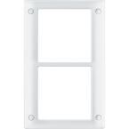  PLAQUE DBLE VIS AQUA BLAN 