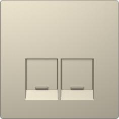  Enjo simple RJ45x2 blanc sable 