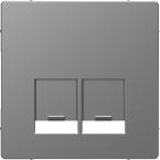  Enjo simple RJ45x2 acier 