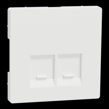  Enjo simple RJ45x2 blanc mat 