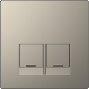  Enjo simple RJ45x2 nickel 