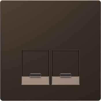  Enjo simple RJ45x2 mocca 