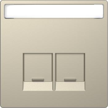  Enjo tiquette RJ45x2 sable 