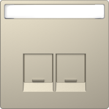  Enjo �tiquette RJ45x2 sable 