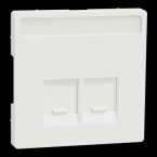  Enjo �tiquette RJ45x2 b.mat 