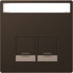  Enjo tiquette RJ45x2 mocca 