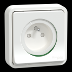  PC 2P+T BLANC CPLT ENCASTRE 