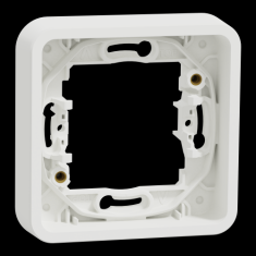  Cadre 1 poste blanc encastr� 