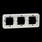  Cadre 3P blanc horizo encastr� 